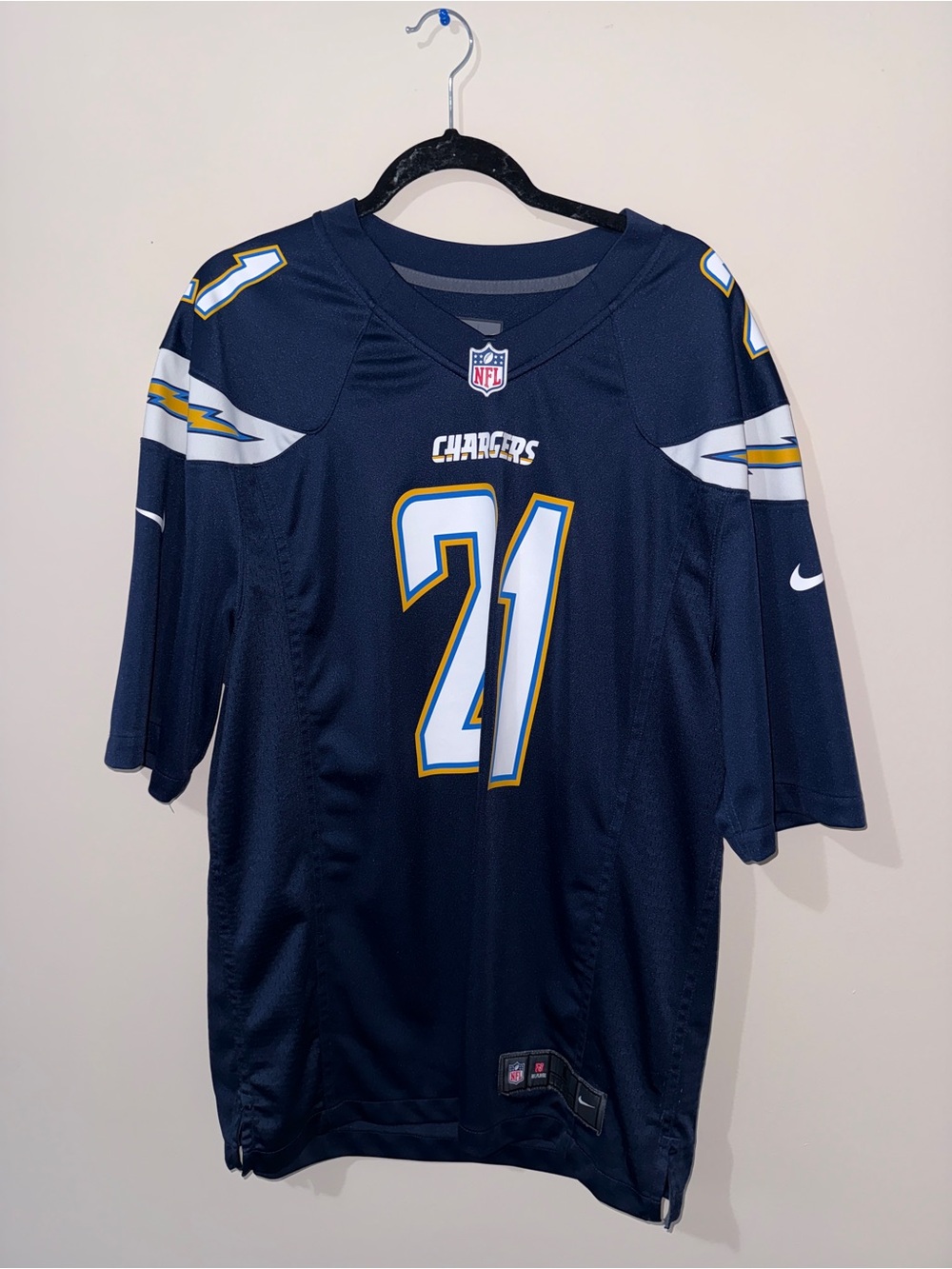 Ladainian Tomlinson Nike NFL Chargers #21 Navy Game Jersey
